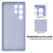 For Samsung Galaxy S25 Ultra Color Liquid Silicone Phone Case(Purple)