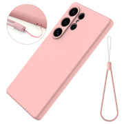 For Samsung Galaxy S25 Ultra Color Liquid Silicone Phone Case(Pink)