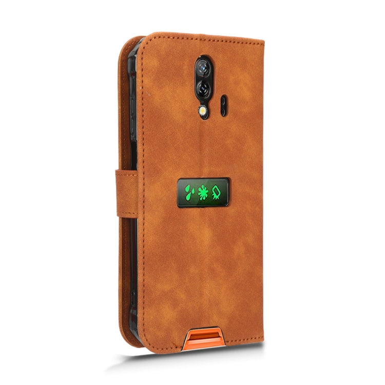 For Blackview BV7200 Skin Feel Magnetic Flip Leather Phone Case(Brown) - More Brand by PMC TechLife | Online Shopping South Africa | PMC TechLife | Buy Now Pay Later Mobicred