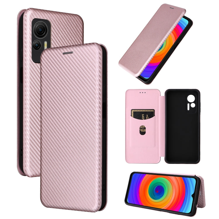 For Ulefone Note 14 Carbon Fiber Texture Flip Leather Phone Case(Pink) - Ulefone Cases by PMC Jewellery | Online Shopping South Africa | PMC Jewellery | Buy Now Pay Later Mobicred