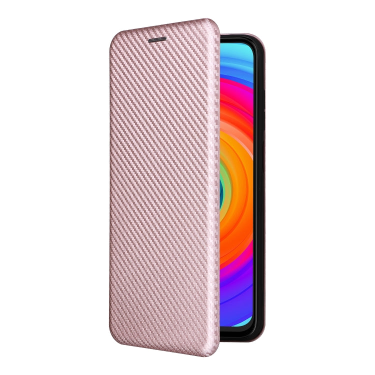 For Ulefone Note 14 Carbon Fiber Texture Flip Leather Phone Case(Pink) - Ulefone Cases by PMC Jewellery | Online Shopping South Africa | PMC Jewellery | Buy Now Pay Later Mobicred