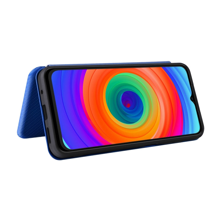 For Ulefone Note 14 Carbon Fiber Texture Flip Leather Phone Case(Blue) - free shipping - PMC Jewellery - Order now!