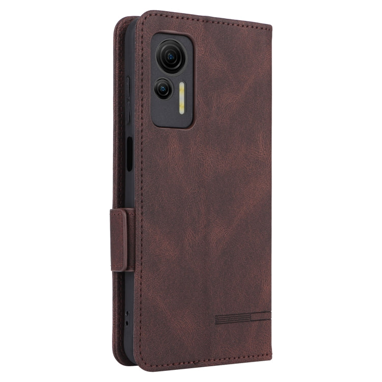For Ulefone Note 14 Magnetic Clasp Leather Phone Case(Brown)