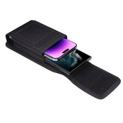 For 6.5-6.9 inch Smartphones Vertical Double Grid Oxford Cloth Phone Case(Black)