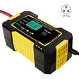 Motorcycle / Car Battery Smart Charger with LCD Creen, Plug Type:UK Plug(Yellow) - Battery Charger by PMC TechLife | Online Shopping South Africa | PMC TechLife | Buy Now Pay Later Mobicred