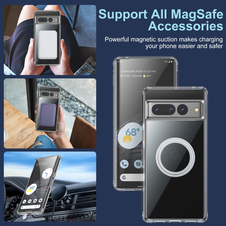 For Google Pixel 7 Transparent Frosted MagSafe Phone Case - free shipping - PMC Jewellery - Order now!