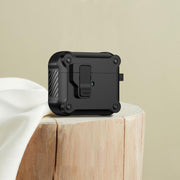 For AirPods 3 Eagle Shockproof Earphone Protective Case with Switch(Black)