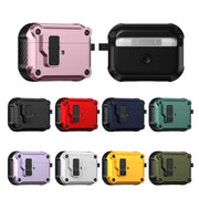 For AirPods Pro Eagle Shockproof Earphone Protective Case with Switch(White)