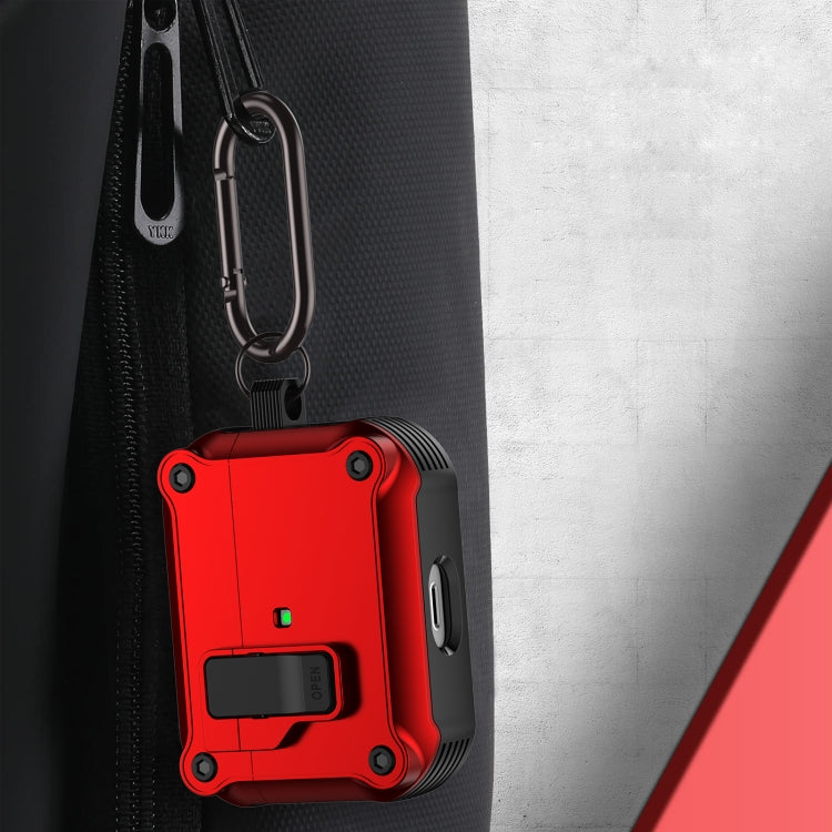 For AirPods Pro Eagle Shockproof Earphone Protective Case with Switch(Purple) - For AirPods Pro by PMC Jewellery | Online Shopping South Africa | PMC Jewellery | Buy Now Pay Later Mobicred