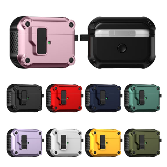 For AirPods Pro 2 Eagle Shockproof Earphone Protective Case with Switch(Army Green)