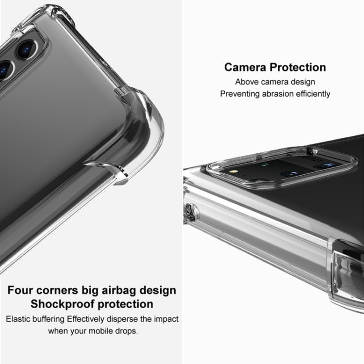For Samsung Galaxy A54 5G imak Shockproof Airbag TPU Phone Case(Transparent Black) - Galaxy Phone Cases by imak | Online Shopping South Africa | PMC TechLife | Buy Now Pay Later Mobicred