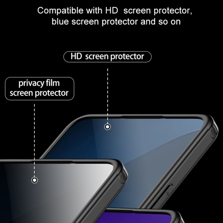 For Xiaomi Redmi K70 Armor Clear TPU Hard PC Phone Case(Matte Black) - K70 Cases by PMC Jewellery | Online Shopping South Africa | PMC Jewellery | Buy Now Pay Later Mobicred
