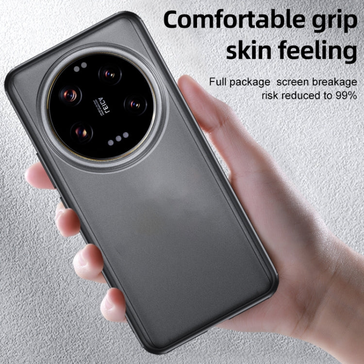 For Xiaomi 14 Ultra Armor Clear TPU Hard PC Phone Case(Matte Black) - 14 Ultra Cases by PMC TechLife | Online Shopping South Africa | PMC TechLife