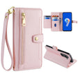For ASUS Zenfone 9 / Zenfone 9Z Sheep Texture Cross-body Zipper Wallet Leather Phone Case(Pink) - free shipping - PMC TechLife - Order now!