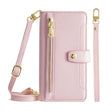 For Huawei P Smart Z / Enjoy 10 Plus Sheep Texture Cross-body Zipper Wallet Leather Phone Case(Pink) - Huawei Cases by PMC TechLife | Online Shopping South Africa | PMC TechLife | Buy Now Pay Later Mobicred