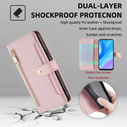 For Huawei P Smart Z / Enjoy 10 Plus Sheep Texture Cross-body Zipper Wallet Leather Phone Case(Pink)