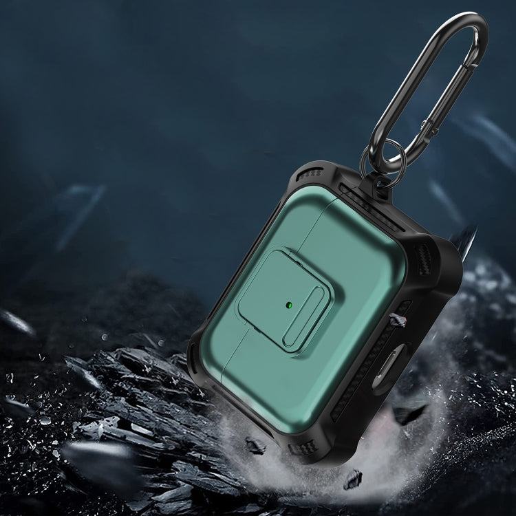 For AirPods Pro TPU + PC Shockproof Earphone Protective Case with Switch(Yellow) - For AirPods Pro by PMC Jewellery | Online Shopping South Africa | PMC Jewellery | Buy Now Pay Later Mobicred