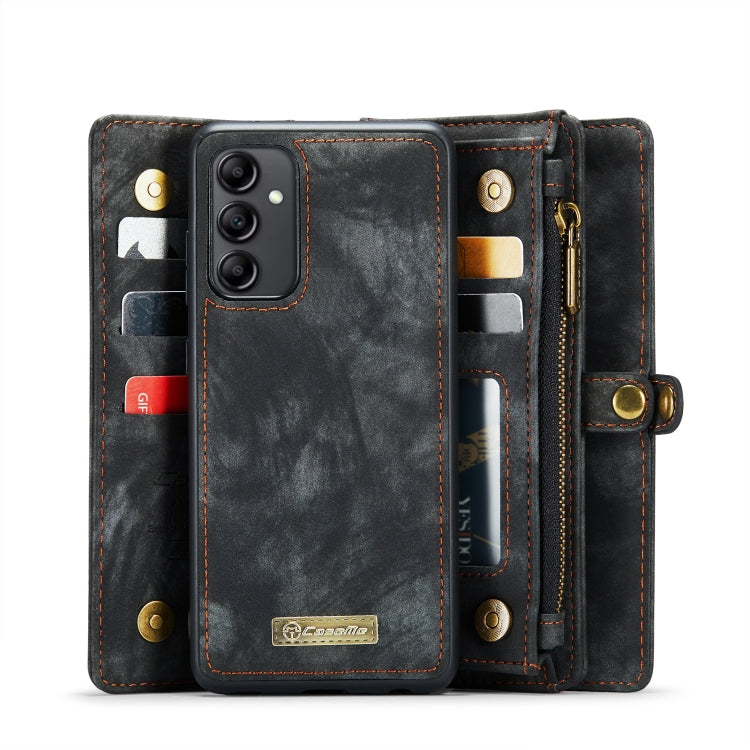 For Samsung Galaxy A14 5G CaseMe 008 Detachable Multifunctional Leather Phone Case(Black) - free shipping - PMC Jewellery - Order now!
