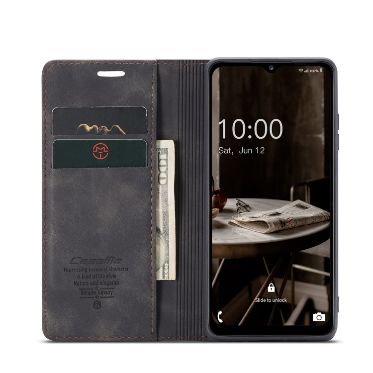 For Samsung Galaxy A14 5G CaseMe 013 Multifunctional Horizontal Flip Leather Phone Case(Black) - free shipping - PMC Jewellery - Order now!