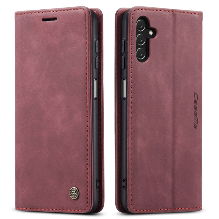 For Samsung Galaxy A14 5G CaseMe 013 Multifunctional Horizontal Flip Leather Phone Case(Wine Red) - free shipping - PMC Jewellery - Order now!