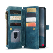 For Samsung Galaxy A14 5G CaseMe C30 Multifunctional Phone Leather Phone Case(Blue)