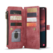 For Samsung Galaxy A14 5G CaseMe C30 Multifunctional Phone Leather Phone Case(Red)