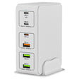 818H 120W Type-C + USB 6-Ports Desktop Fast Charger, Plug Type:UK Plug(White) - Multifunction Charger by PMC TechLife | Online Shopping South Africa | PMC TechLife | Buy Now Pay Later Mobicred