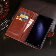 For Cubot Rainbow 2 idewei Crazy Horse Texture Horizontal Flip Leather Case with Holder & Card Slots & Wallet(White)