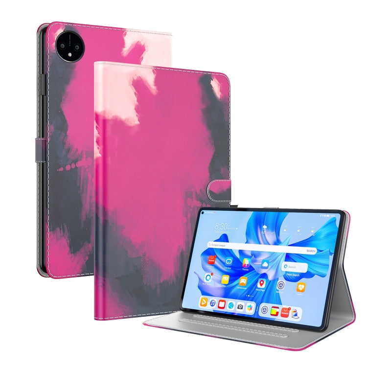 For Huawei MatePad Pro 11 2022 Watercolor Pattern Flip Leather Tablet Case(Berry Color) - Huawei by PMC TechLife | Online Shopping South Africa | PMC TechLife | Buy Now Pay Later Mobicred