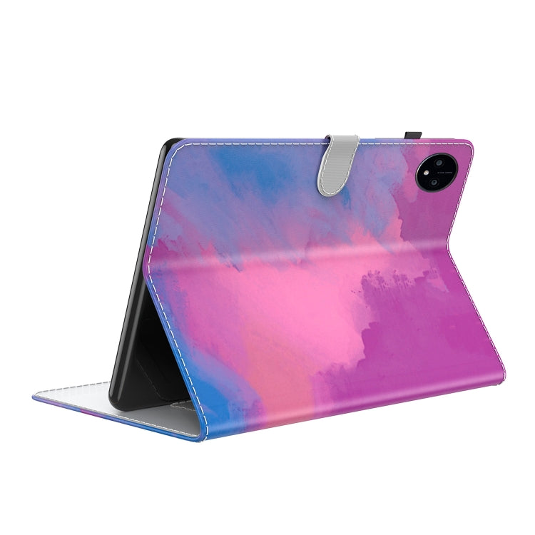 For Huawei MatePad Pro 11 2022 Watercolor Pattern Flip Leather Tablet Case(Purple Red) - Huawei by PMC TechLife | Online Shopping South Africa | PMC TechLife | Buy Now Pay Later Mobicred