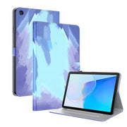 For Huawei MatePad SE Watercolor Pattern Flip Leather Tablet Case(Winter Snow)