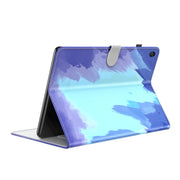 For Huawei MatePad SE Watercolor Pattern Flip Leather Tablet Case(Winter Snow)