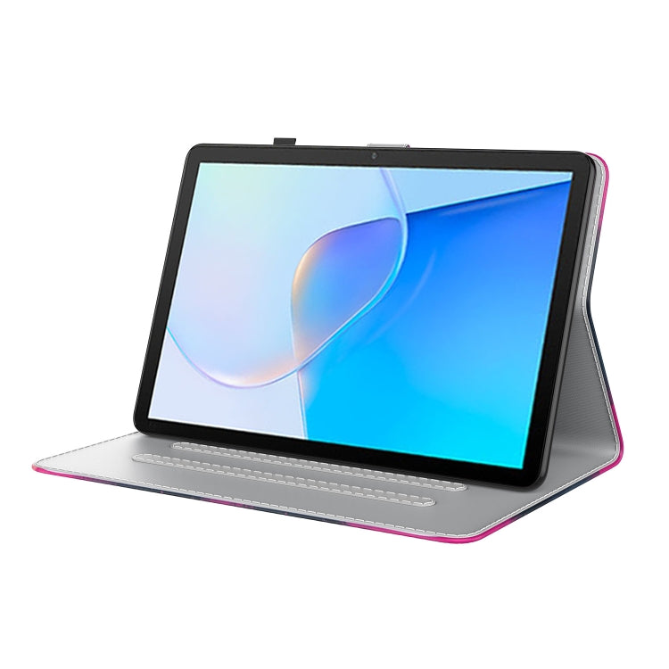 For Huawei MatePad SE Watercolor Pattern Flip Leather Tablet Case(Berry Color) - Huawei by PMC TechLife | Online Shopping South Africa | PMC TechLife | Buy Now Pay Later Mobicred