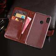 For Doogee X70 idewei  Crazy Horse Texture Horizontal Flip Leather Case with Holder & Card Slots & Wallet(Red)