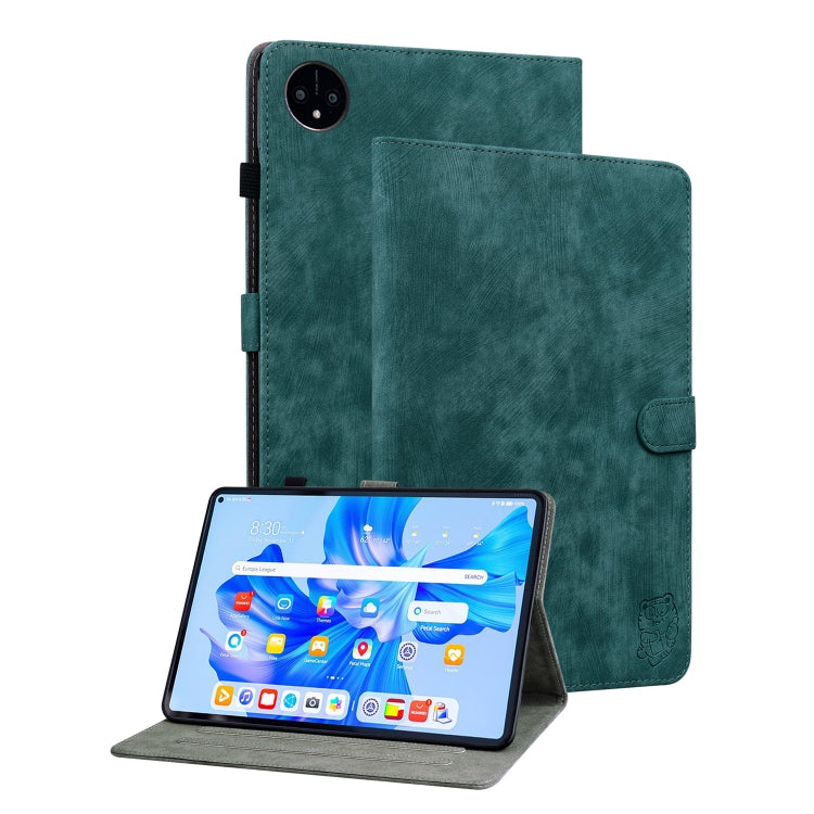 For Huawei MatePad Pro 11 2022 Tiger Pattern Flip Leather Tablet Case(Dark Green) - Huawei by PMC TechLife | Online Shopping South Africa | PMC TechLife | Buy Now Pay Later Mobicred