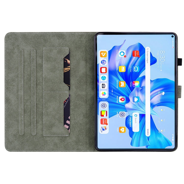 For Huawei MatePad Pro 11 2022 Tiger Pattern Flip Leather Tablet Case(Black)