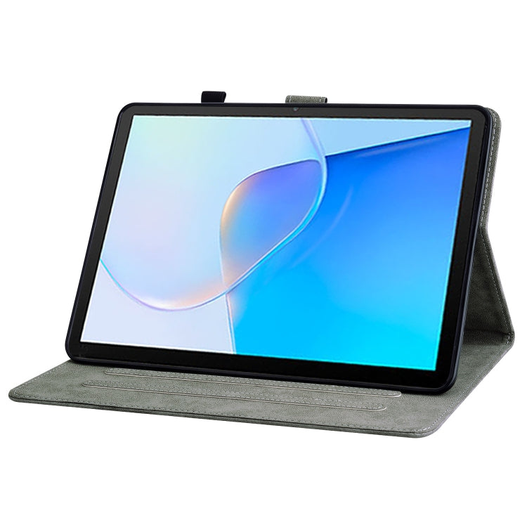 For Huawei MatePad SE Tiger Pattern Flip Leather Tablet Case(Purple) - Huawei by PMC TechLife | Online Shopping South Africa | PMC TechLife | Buy Now Pay Later Mobicred