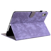 For Nokia T21 Tiger Pattern Flip Leather Tablet Case(Purple)