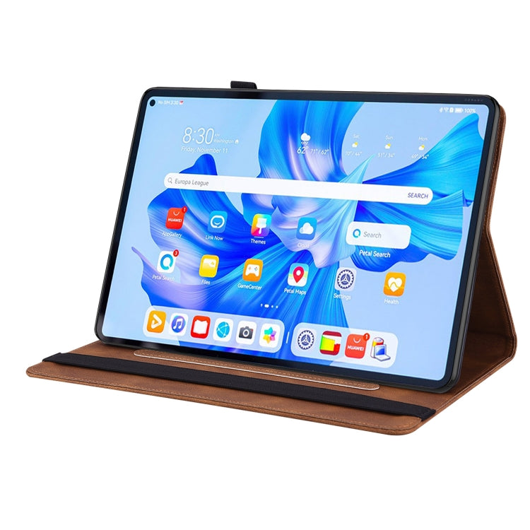 For Huawei MatePad Pro 11 2022 Butterfly Flower Embossed Leather Tablet Case(Brown) - Huawei by PMC TechLife | Online Shopping South Africa | PMC TechLife | Buy Now Pay Later Mobicred