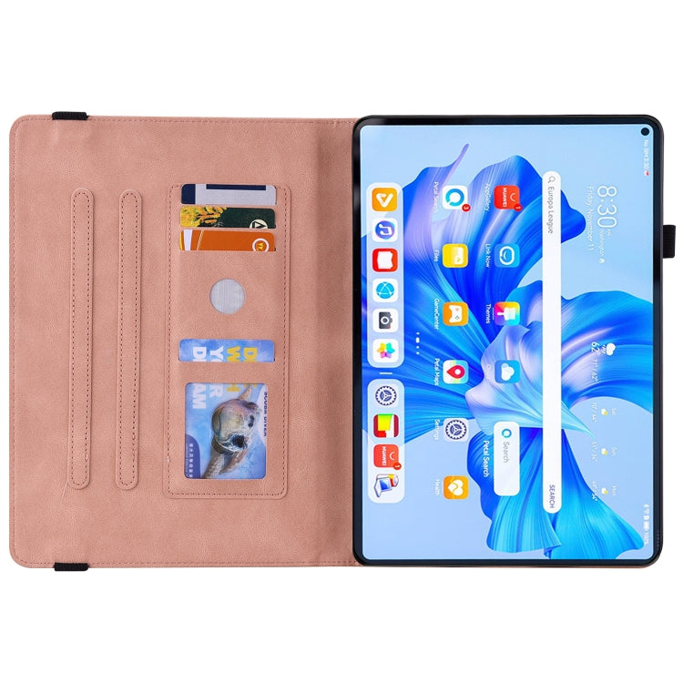 For Huawei MatePad Pro 11 2022 Butterfly Flower Embossed Leather Tablet Case(Rose Gold) - Huawei by PMC TechLife | Online Shopping South Africa | PMC TechLife | Buy Now Pay Later Mobicred