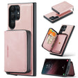 For Samsung Galaxy S24 Ultra 5G JEEHOOD Magnetic Zipper Horizontal Flip Leather Phone Case(Pink) - free shipping - PMC Jewellery - Order now!