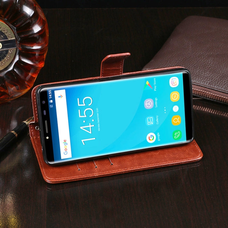 For Oukitel C8 idewei  Crazy Horse Texture Horizontal Flip Leather Case with Holder & Card Slots & Wallet(Rose Red) - free shipping - PMC Jewellery - Order now!