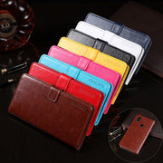 For Oukitel C15 Pro idewei  Crazy Horse Texture Horizontal Flip Leather Case with Holder & Card Slots & Wallet(Rose Red)