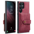 For Samsung Galaxy S24 Ultra 5G JEEHOOD RFID Blocking Anti-Theft Magnetic Phone Case(Red) - Galaxy S24 Ultra 5G Cases by JEEHOOD | Online Shopping South Africa | PMC Jewellery | Buy Now Pay Later Mobicred