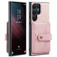 For Samsung Galaxy S24 Ultra 5G JEEHOOD RFID Blocking Anti-Theft Magnetic Phone Case(Pink) - free shipping - PMC Jewellery - Order now!