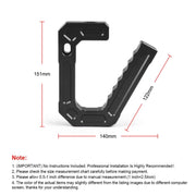 For Jeep Wrangler JK 2007-2018 Car Modification Aluminum Interior Handle(Red)