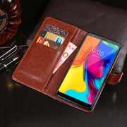 For LG Stylo 5 idewei Crazy Horse Texture Horizontal Flip Leather Case with Holder & Card Slots & Wallet(Yellow)