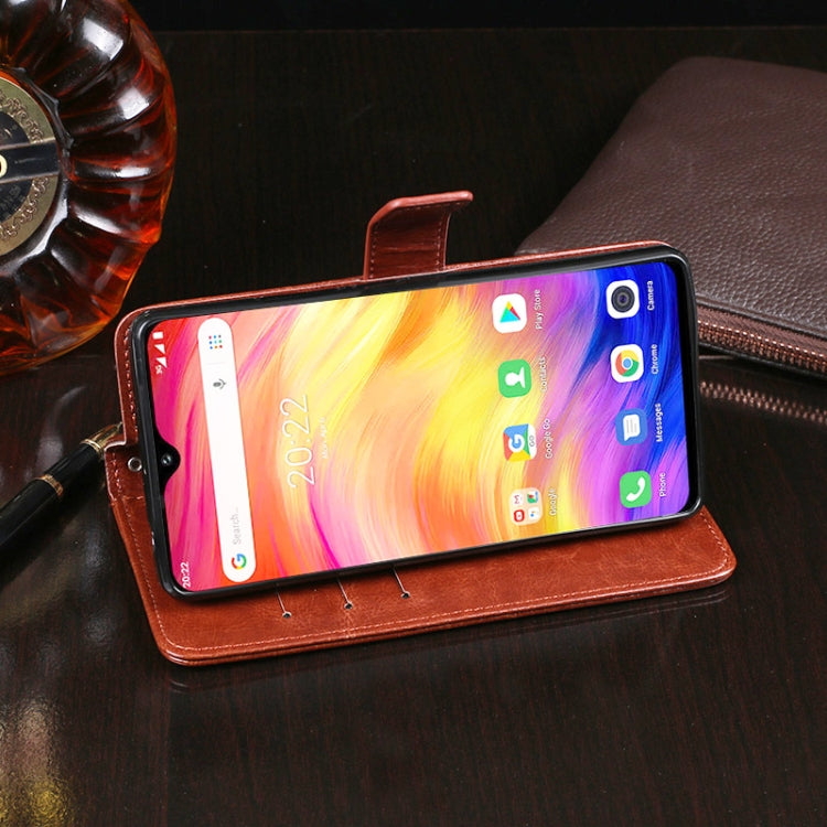 For Ulefone Note 7 idewei  Crazy Horse Texture Horizontal Flip Leather Case with Holder & Card Slots & Wallet(Rose Red) - Ulefone Cases by idewei | Online Shopping South Africa | PMC Jewellery | Buy Now Pay Later Mobicred