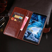 For Ulefone S1 idewei  Crazy Horse Texture Horizontal Flip Leather Case with Holder & Card Slots & Wallet(Dark Blue)