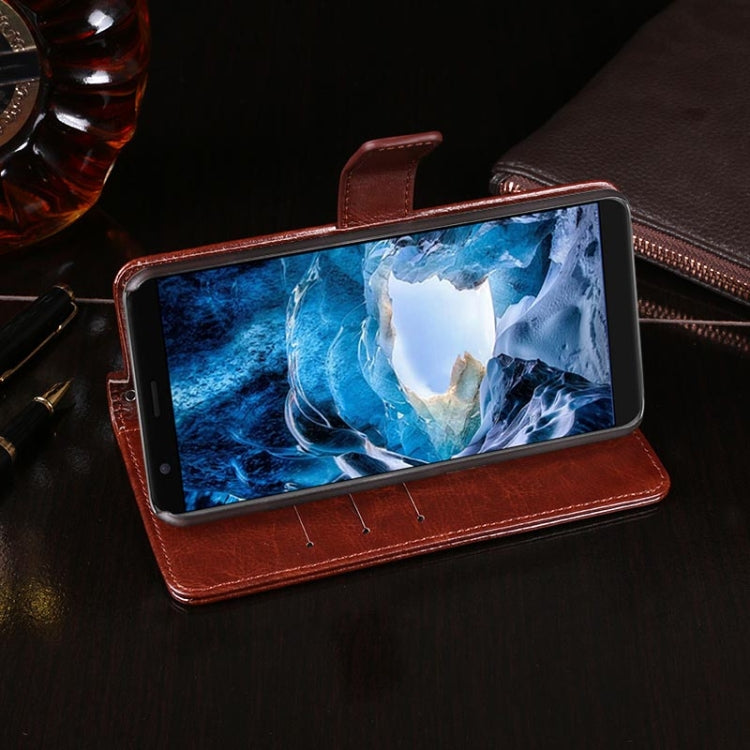 For Ulefone S1 idewei  Crazy Horse Texture Horizontal Flip Leather Case with Holder & Card Slots & Wallet(Red)